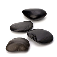 Image showing zen stones isolated on the white background 