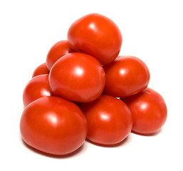 Image showing red tomato isolated  on white background 