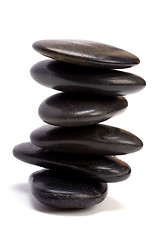 Image showing zen stones isolated on white background