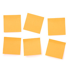 Image showing Yellow sticky memo paper 