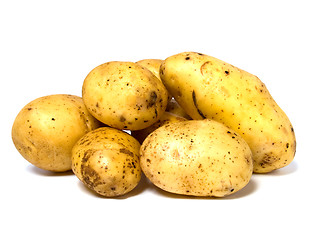 Image showing potatoes isolated on white background