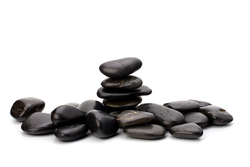 Image showing zen stones isolated on the white background