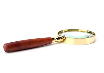 Image showing hand magnifier isolated on white background