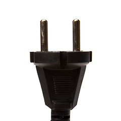 Image showing Electric plug isolated on the white background