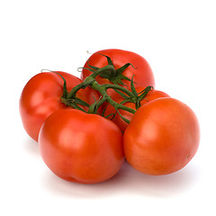 Image showing red tomato isolated on the white background 