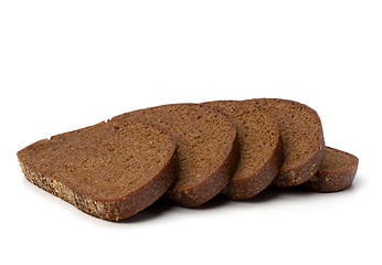 Image showing rye bread isolated on white background 