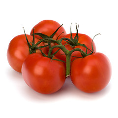 Image showing red tomato isolated on the white background 