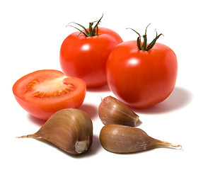 Image showing tomato isolated on white thebackground 