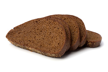 Image showing rye bread isolated on white background 