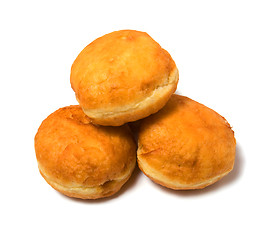 Image showing Doughnuts isolated on the white