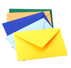 Image showing envelopes isolated on white background