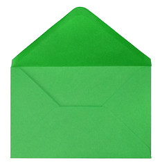 Image showing green envelope isolated on white background