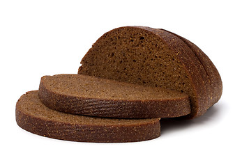 Image showing rye bread isolated on white background 