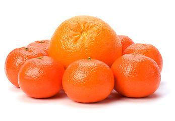 Image showing tangerines isolated on white background