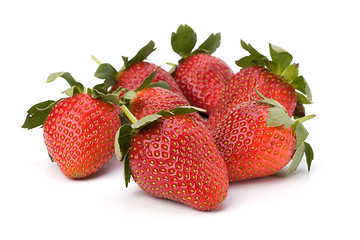 Image showing Strawberries isolated on white background