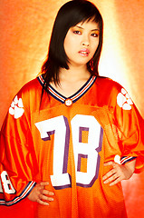 Image showing Football Chick