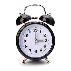 Image showing Black alarm clock 