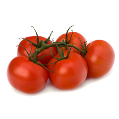 Image showing red tomato isolated on the white background 