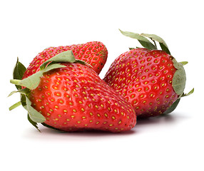 Image showing Strawberries isolated on white background