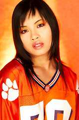 Image showing Football Chick