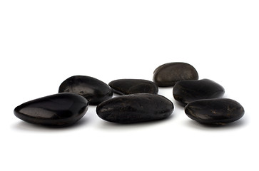 Image showing zen stones isolated on the white background 