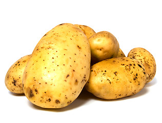 Image showing potatoes isolated on white background