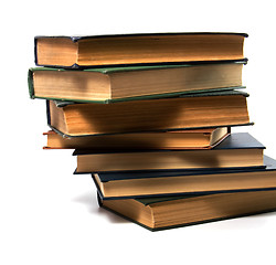 Image showing books stack isolated on white