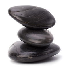 Image showing zen stones isolated on white background 