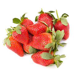 Image showing Strawberries isolated on white background