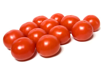 Image showing red tomato isolated  on white background 