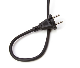 Image showing Electric plug isolated on the white background