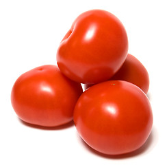 Image showing red tomato isolated  on white background 