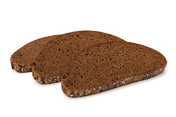 Image showing rye bread isolated on white background 