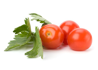 Image showing Cherry tomato isolated on white background