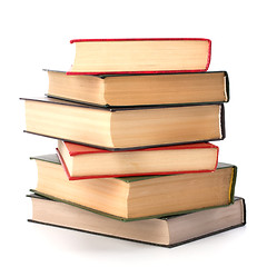 Image showing book stack isolated on white background