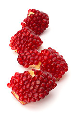 Image showing Ripe pomegranate piece  