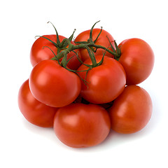 Image showing red tomato isolated on the white background 