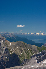 Image showing Bavarian Alps. View from Zugspitze