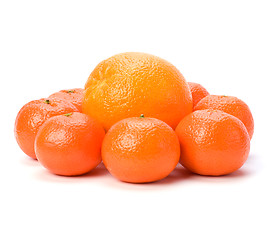 Image showing tangerines isolated on white background