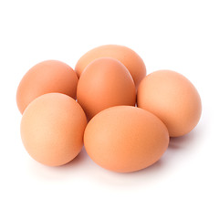 Image showing eggs isolated on white background