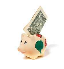 Image showing Piggy bank isolated on white background