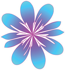 Image showing raster.   stylized flower