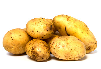 Image showing potatoes isolated on white background