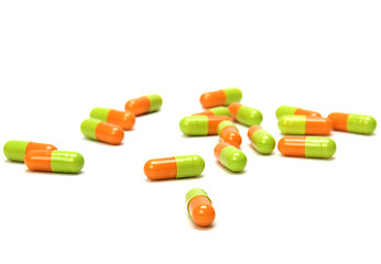 Image showing capsules isolated on white background