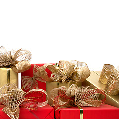 Image showing 
Luxurious gifts isolated on white background 
