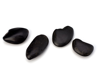 Image showing zen stones isolated on the white background 