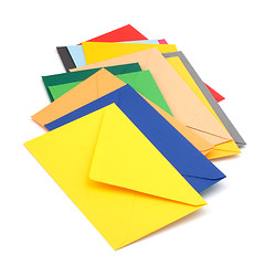 Image showing envelopes isolated on the white background