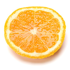 Image showing orange slices isolated on white background 