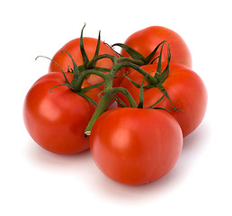 Image showing red tomato isolated on the white background 