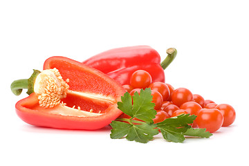 Image showing sweet pepper isolated on white background 